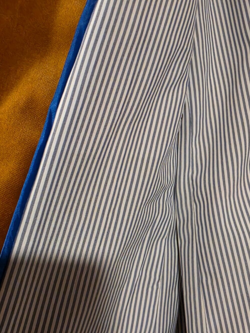 J Crew Gold Corduroy Blazer Striped Lining - Picture 4 of 8